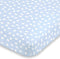 NoJo Super Soft Blue & White Elephant Fitted Mini Crib Sheet, Blue,