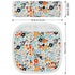 2Pcs Baby Car Seat Neck Cover for Kids, Children Seat Belt Cushion Cute Cartoon Pattern, Comfortable Soft Belt Pads
