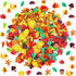 Elcoho 600 Pieces Self-Adhesive Foam Fall Stickers, Thanksgiving Leaf Decals for Autumn Party Decoration