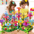 TEMI 91 PCS Flower Garden Building Toy, STEM Educational Activity for Kids Age 3-6, Birthday Gifts for Boys & Girls