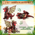 Deekin 7 Pcs Dragon Toy Set, 16 Inch Large Dragon Stuffed Animal with 4 Cute Baby Plush Dragons and 2 Eggs