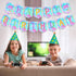 Video Game Birthday Decorations Banner: Tie Dye Neon Happy Birthday Banner for Gamer Theme Party