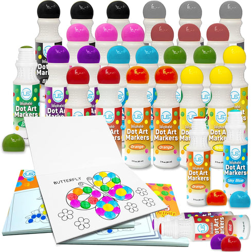 Dot Markers for Toddlers, Washable Dot Art Paints for Kids, Bingo Daubers for Arts and Crafts