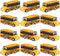 12 Pcs School Bus Toy, Back to School Pull Back Bright Yellow Bus for Girls and Boys Classroom Gift