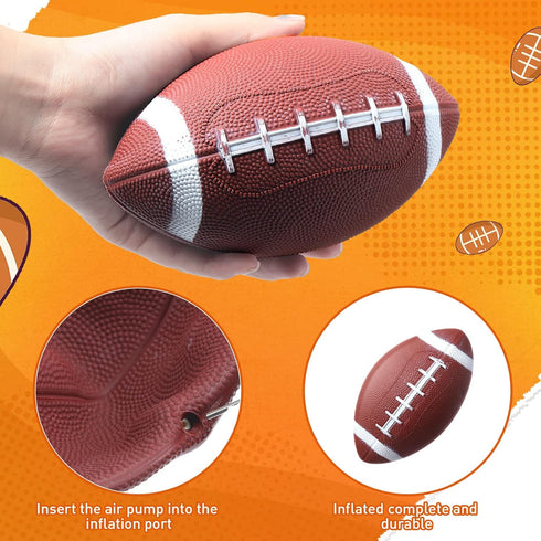 Libima 24 Pcs Mini Inflatable Footballs - 7 Inch Rubber Sports Balls for Boys Girls Outdoor & Indoor Games