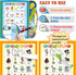 ABC Sound Books - Interactive Electronic Learning Books for Toddlers with Alphabet, Numbers, Animals, Music, Games