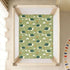 miaozhen 1 Pack 52x28 Cotton Baby Crib Sheets for Boys Girls Soft Cute Cartoon Seasons Turtles Muslin Crib Sheets