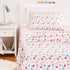 3-Piece Set, Amazon Basics Kid's Soft Easy-Wash Lightweight Microfiber Sheet Toddler, Multi Colour, Butterflies