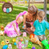 12 PCS Easter Eggs Filled with Mini Plush Animal Toys, Easter Basket Stuffers for Toddler Boys Girls, Plastic Easter
