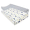 Touched by Nature Unisex Baby Organic Cotton Changing Pad Cover, Moon, One