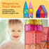 60 Set 60pcs 3D PicassoTiles Piece Magnet Building Tiles Clear Magnetic Blocks Construction Playboards - Creativity