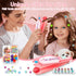 3 4 5 6 8-12 CLRDZN Hair Gem Stamper Kit,Hair Ties and Hair Clips Bling Hair Jewels for Girls Toys, Hair Styling Tool
