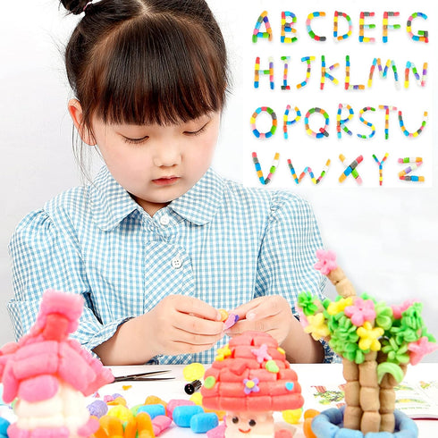 Magic Foam Corn Craft Kit for Kids, 500pcs STEM Building Model Toys, Bulk Crafts Supplies Set for Ages 3-12