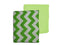 Baby Doll Bedding Chevron Round Crib Sheet Set, Green, 2 Piece