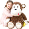 IKASA 30" Giant Monkey Stuffed Animal Plush Toy, Large Cute Jumbo Fluffy Plushie, Gifts for Kids Girls