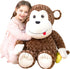 IKASA 30" Giant Monkey Stuffed Animal Plush Toy, Large Cute Jumbo Fluffy Plushie, Gifts for Kids Girls