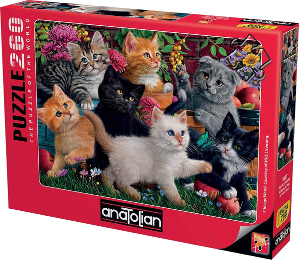 Anatolian Puzzle - Kittens at Play - 260 Piece Jigsaw Puzzle, 3327 (ANA3327)