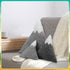 3 Shellwei Pcs Mountain Shaped Decorative Pillow Sherpa Cute Nursery Playroom Pillow Grey and White Nursery Accessories