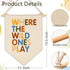 FYSIA Where The Wild Ones Play-Canvas Hanging Pennant Flag Banner Wall Sign Decor for Nursery Baby Kids Girl Boy Teen