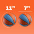 Mini Basketballs With Pump 7 Inch, Size 3 Pack Of 4 - Indoor/Outdoor Basketball Set for Kids
