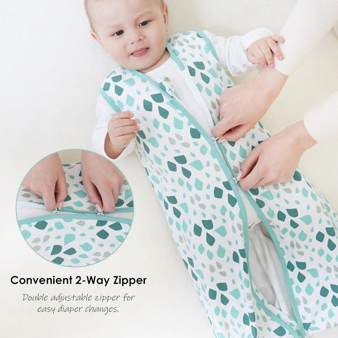 Cute Castle 0-6 100% 2-Way 0.5 (3 Pack Baby Sleep Sack Months - Lightweight Cotton Zipper TOG Infant Wearable Blanket