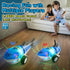 Kids,2.4Ghz Shark Remote Control Car for Electric RC Shark Toys with Glowing Light and Flexible Tail,Rechargeable Robot