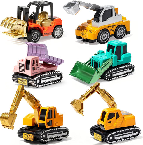 Oriate Diecast Construction Trucks Toys For Boys Girls Age 3 4 5