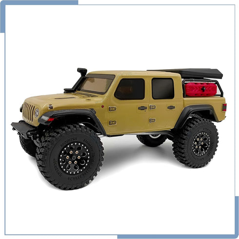 Soft Rubber RC 1.0 Tires 58MM with Foam Insert 4PCS for 1/18 TRX4M Upgrades 1/24 SCX24 Tires