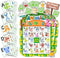 Animal Bingo Game for Kids, Toddler Adults Family - Letter Recognition Jungle Safari Party Game with 24 Players