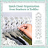 Baby Nest Designs Closet Dividers for Baby Clothes, 7X Size Age Dividers from Newborn to 24 Months