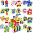 10-in-1 3+, 10 Animal Number Robots Transforming Toys STEM Learning Toys for Kids Ages Number Blocks with Digital