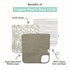 21''x10'' 3-Pack Set Copper Pearl Baby Burp Cloth Large Size Premium Absorbent Triple Layer Gift Aussie