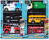 Toy Cars for Toddlers | 6 Pcs Pull Back Cars with Light and Sounds | City and Emergency Vehicles Set