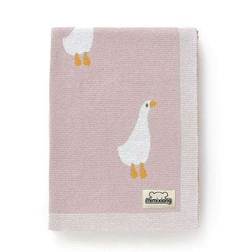 mimixiong Baby Blanket Knit Receiving Boys Girls Blanket Soft Cotton Neutral Blanke