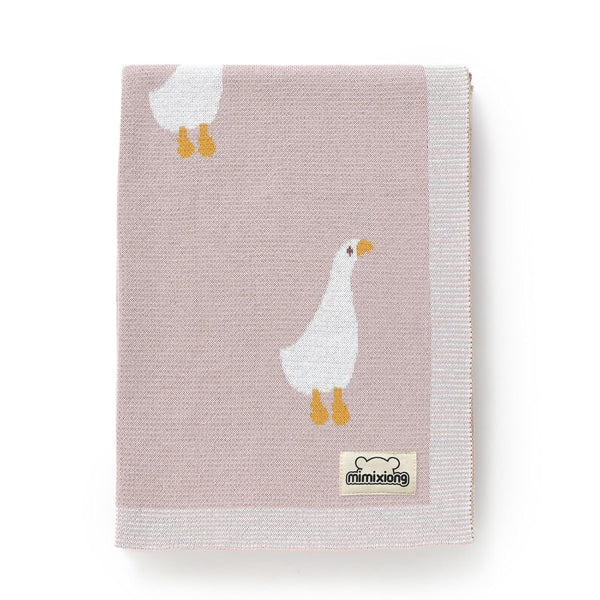 mimixiong Baby Blanket Knit Receiving Boys Girls Blanket Soft Cotton Neutral Blanke