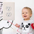 ABC123 Outlet Plug Covers, 36 Pack Clear Child Proof Electrical Outlets Protector