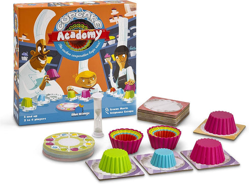 Blue Orange Games Cupcake Academy Board Game, Cooperative Game for 2 to 4 Players, Ages 8 & Up.