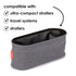 Diono Buggy Buddy Universal Stroller Organizer with Cup Holders, Secure Attachment, Zippered Pockets, Safe & Secure