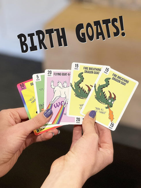 Goat Lords - Addicting Card Game for Adults, Teens, Kids (Ages 7+) - Family Game Night Fun, Great Gift Idea!
