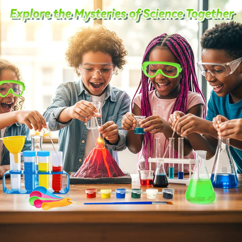 Rxeody 250+ Set, 250+ Experiments Science Kits for Kids, STEM Activities Educational Science Kits Gifts with Chemistry