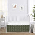 Sweet Jojo Designs Hunter Green Boho Mudcloth Boy Girl Baby Crib Bed Skirt Nursery Dust Ruffle White Bohemian Woodland