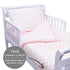 TL Care 100% 4-Piece Set, Cotton Percale Toddler Bedding Pink, for Girls