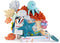Miniland Baby Teether, Plush Baby Rattle, Toddler Toy for Teething, Sensory Development