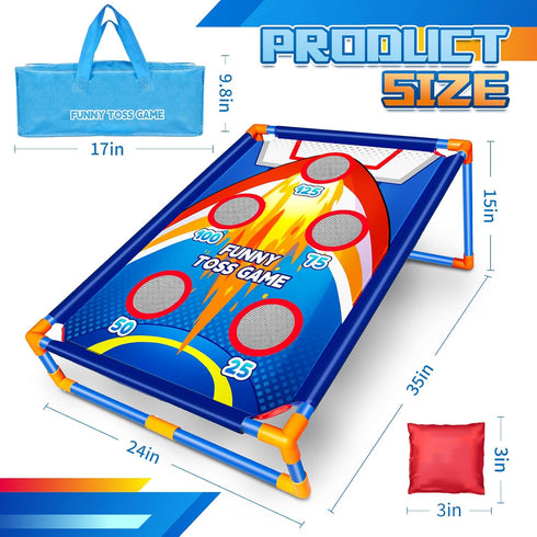 Bean Bag Toss Game for Kids, Ideal Gift for 3-8 Years Old, Outdoor Game for Family Party Birthday