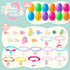 JOYIN 12 Pack Prefilled Easter Eggs with Jewelry Toys Inside, Beads Bracelets and Rings for Kids Egg Hunt, Girls Party