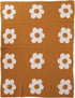 Multicolor Floral Cotton Knit Baby Blanket for Infants