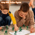 HAPTIME Classic Toy Soldiers Set (50 pcs), Plastic Army Men Action Figures for Creative Play and Learning Adventures