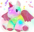 Hopearl LED Musical Stuffed Unicorn Adorable Lighting Up Singing Plush Toy Adjustable