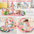UMIKU Tummy 0-6 6-12 Baby Play Mat Baby Time Mat Infant Newborn Musical Activity Center with High-Contrast Piano Music