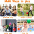 Dshengoo 12 Pcs 5 Inch Mini Basketballs, Colorful Rubber Inflatable Balls with Pump for Indoor Games